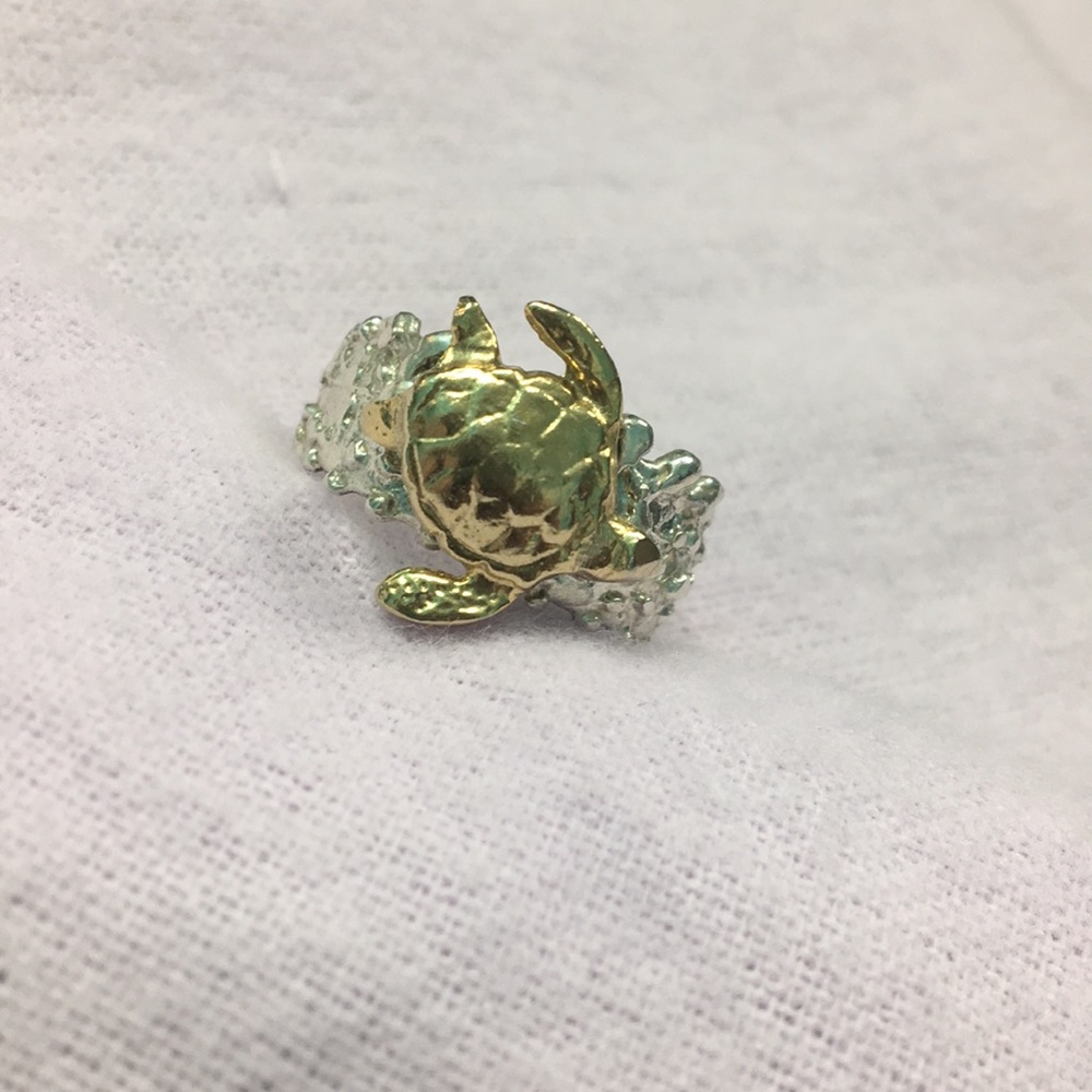 Silver Turtle Ring - image 3